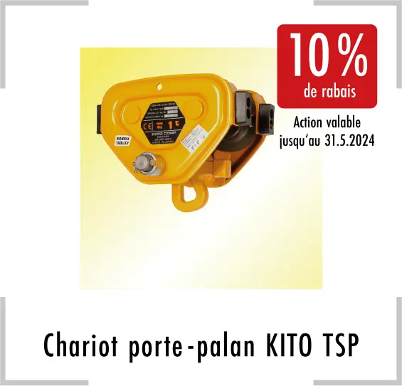 Chariot porte-palan KITO TSP