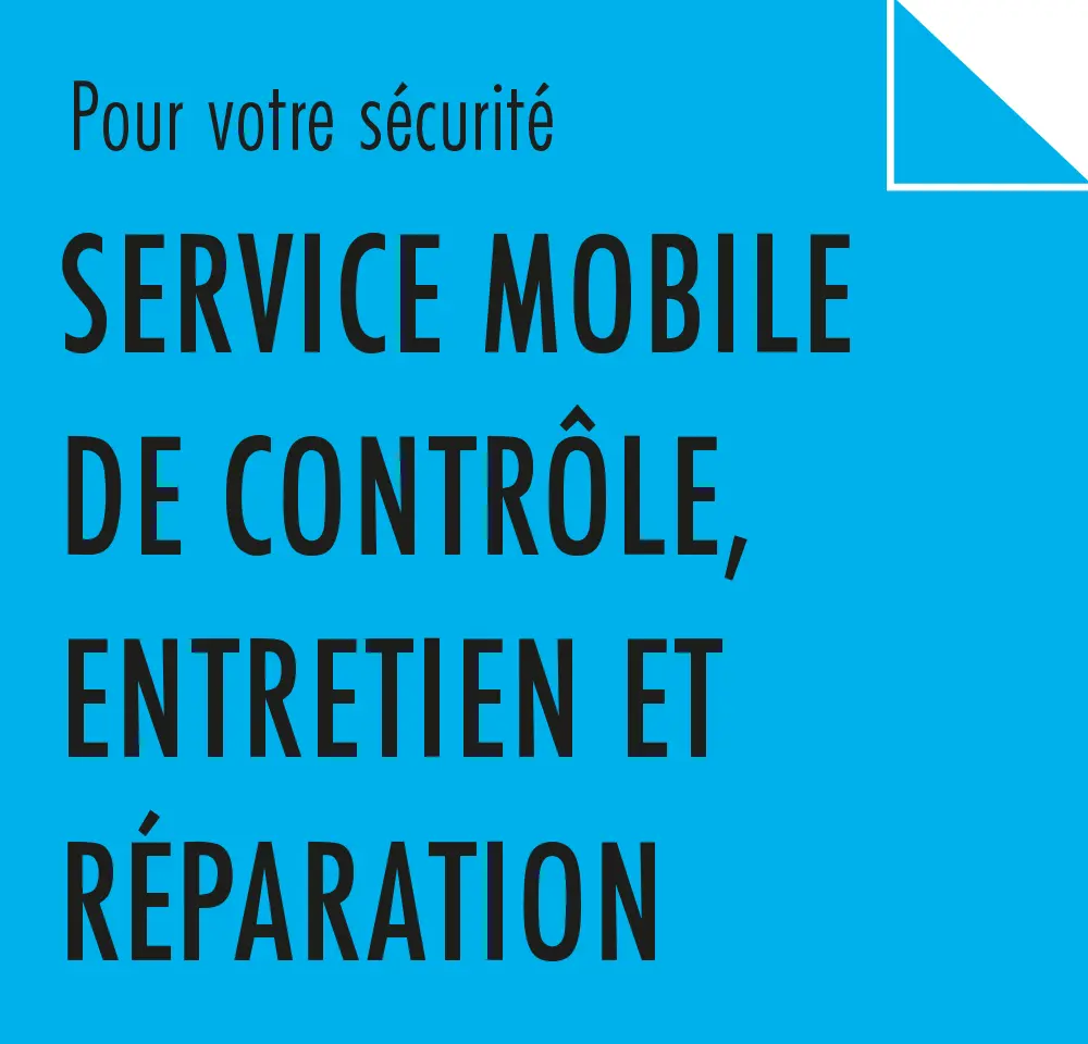 Service mobile de contrôle, entretien et réparation