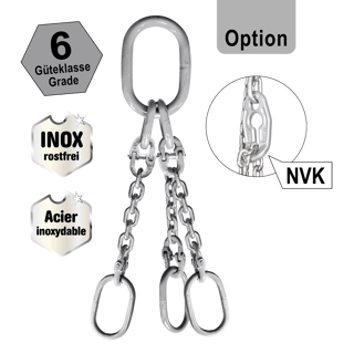 INOX-Kettengehänge N305, Güteklasse 6