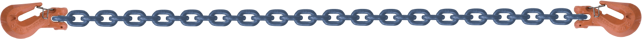 Chaîne type KXCG pour tendeur d'arrimage avec crochets de raccourcissement des deux côtés, grade 10