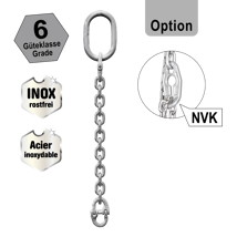 Élingue à chaîne N106-INOX, grade 6