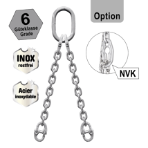 INOX-Kettengehänge N206, Güteklasse 6