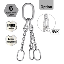 INOX-Kettengehänge N305, Güteklasse 6