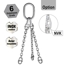 INOX-Kettengehänge N306, Güteklasse 6