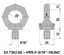 Ringschraube RUD VRS-F mit UNC-Zollgewinde und kurzem Standardbolzen, Güteklasse 10