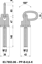 Anschlagpunkt RUD PP-B-X, mit langem Bolzen mit Sicherungsmutter und Scheibe, doppelt kugelgelagert, ruckfrei unter Last drehbar, Haken in Güteklasse 10